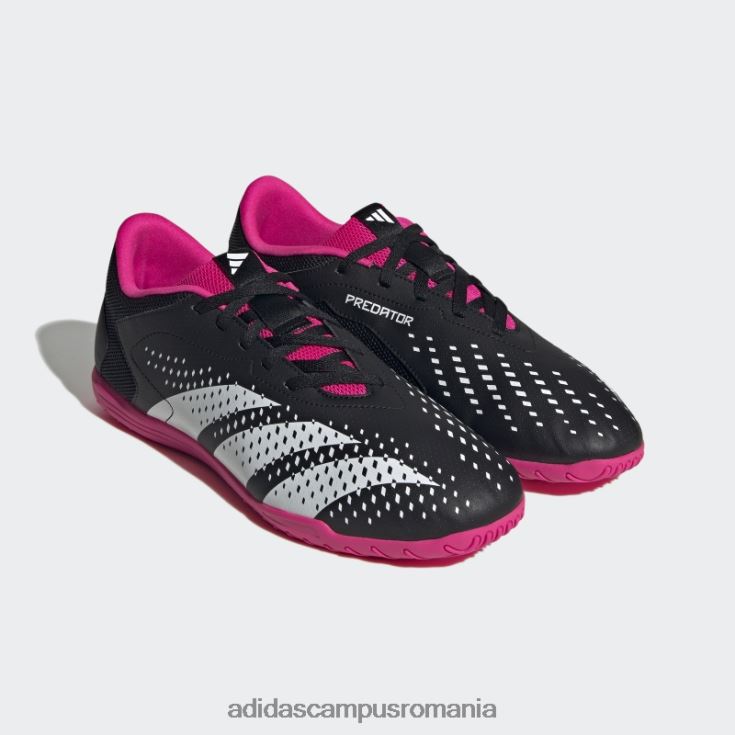 adidas campus romania predator accuracy.4 indoor sala boots black unisex negru/alb/roz J266N2290