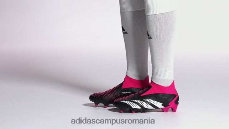 adidas campus romania predator accuracy+ cizme de teren moale negre unisex negru/alb/roz J266N212601
