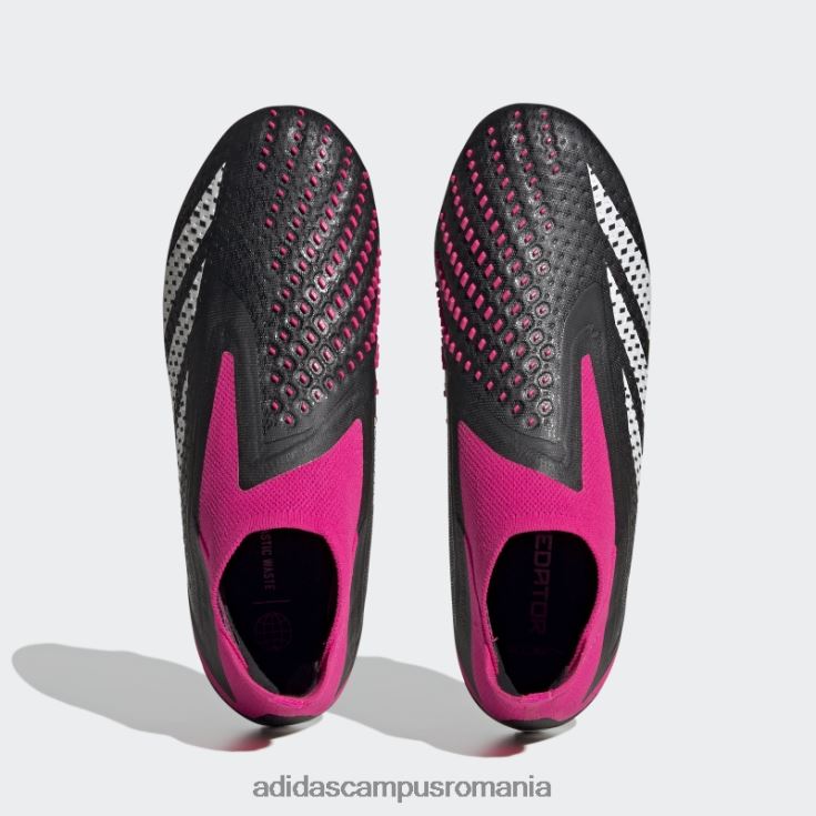 adidas campus romania predator accuracy+ cizme de teren moale negre unisex negru/alb/roz J266N212601