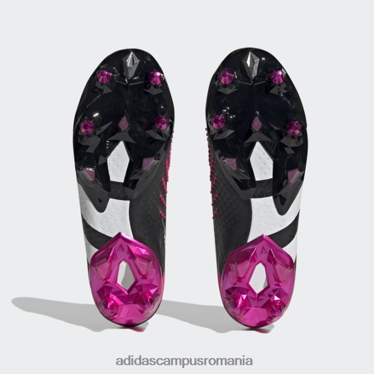 adidas campus romania predator accuracy+ cizme de teren moale negre unisex negru/alb/roz J266N212601