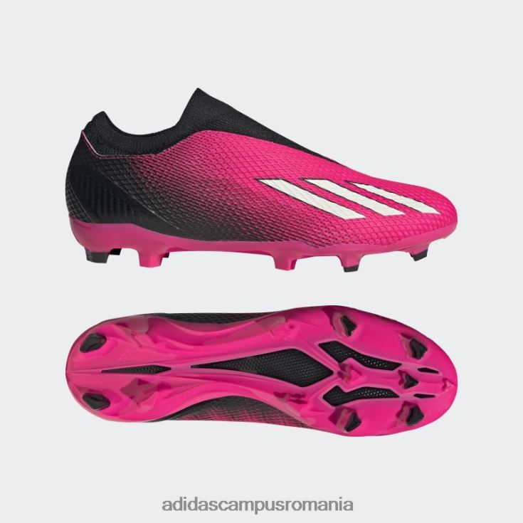 adidas campus romania roz x speedportal.3 crampoane de teren ferm fără șireturi adidas unisex roz/zero metalic/negru J266N25925