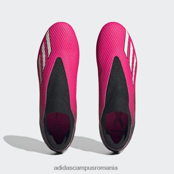 adidas campus romania roz x speedportal.3 crampoane de teren ferm fără șireturi adidas unisex roz/zero metalic/negru J266N25925