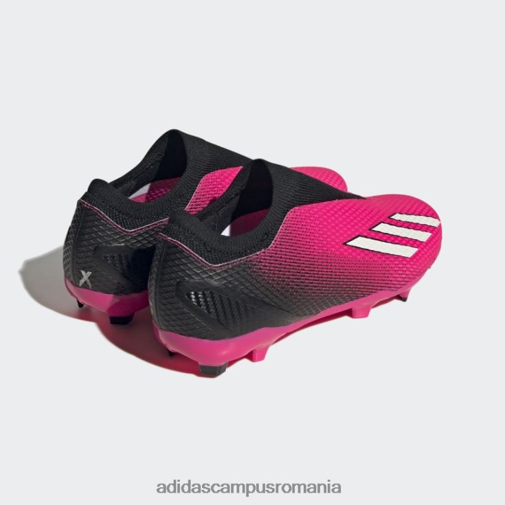 adidas campus romania roz x speedportal.3 crampoane de teren ferm fără șireturi adidas unisex roz/zero metalic/negru J266N25925