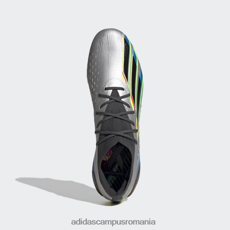 adidas campus romania silver x speedportal.1 cizme de teren ferm unisex argintiu/negru/galben J266N2683