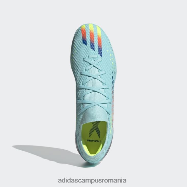 adidas campus romania x speedportal.3 pantofi indoor aqua unisex aqua/albastru/galben J266N25929
