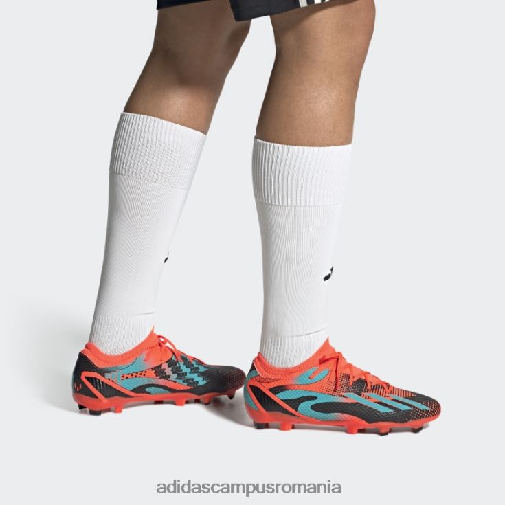 adidas campus romania x speedportal messi.3 crape de teren ferm portocaliu unisex portocaliu/papură cu mentă/negru J266N24604