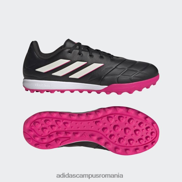 adidas campus romania zero metalic copa pure.3 pantofi gazon unisex negru/zero metalic/roz J266N24690