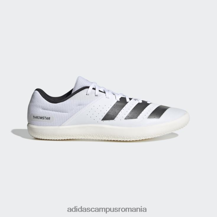 adidas campus romania pantofi throwstar albi unisex alb/metalic/negru J266N212686