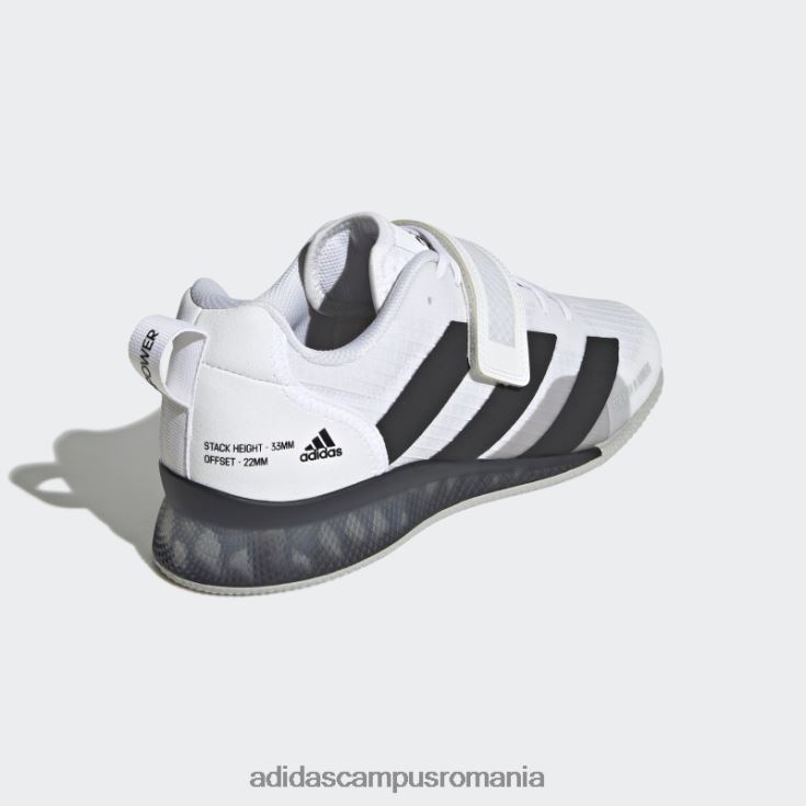 adidas campus romania pantofi de haltere adipower 3 alb unisex alb/negru/gri J266N212254