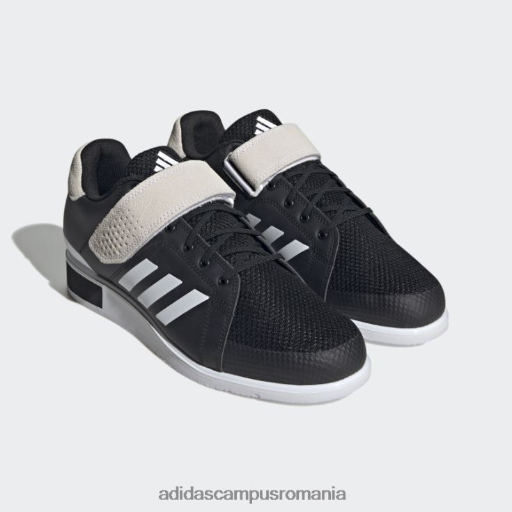 adidas campus romania pantofi de haltere power perfect 3 tokyo negri unisex alb negru J266N212421