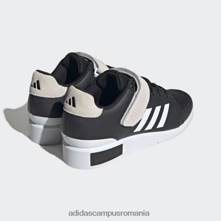 adidas campus romania pantofi de haltere power perfect 3 tokyo negri unisex alb negru J266N212421