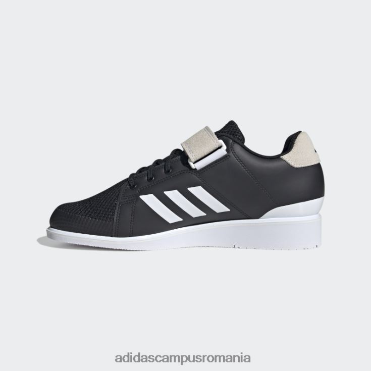 adidas campus romania pantofi de haltere power perfect 3 tokyo negri unisex alb negru J266N212421