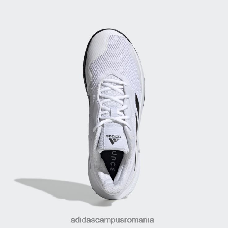 adidas campus romania Courtjam control pantofi de tenis negri unisex alb negru J266N212954