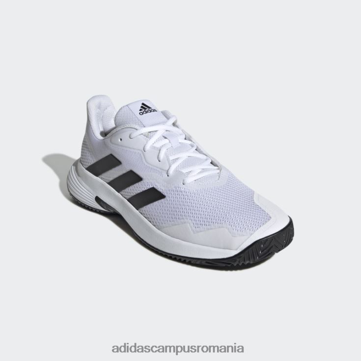 adidas campus romania Courtjam control pantofi de tenis negri unisex alb negru J266N212954