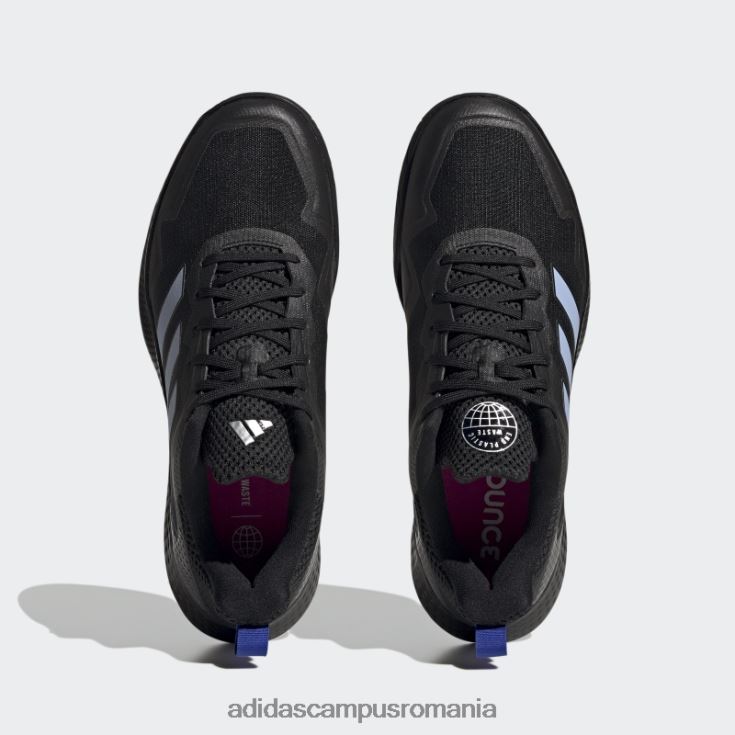 adidas campus romania pantofi de tenis de viteză sfidătoare negri adidas unisex zori negru/albastru/fucsia J266N212396