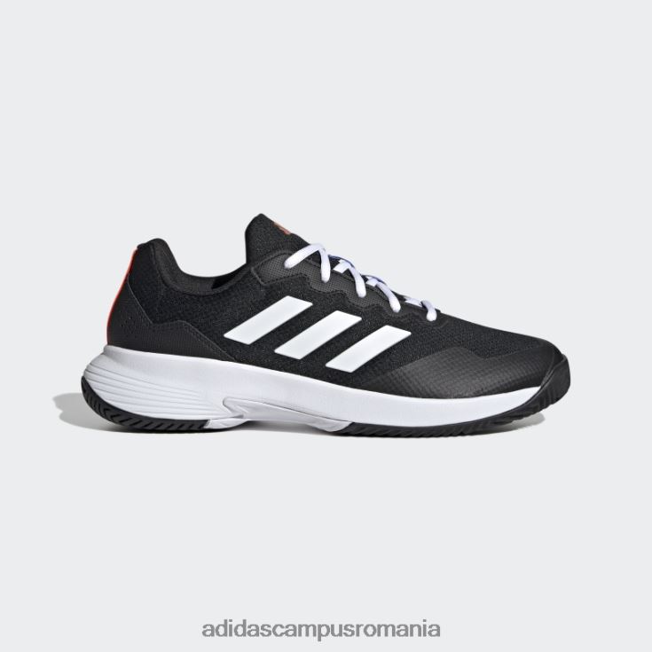 adidas campus romania pantofi de tenis gamecourt 2.0 negri unisex negru/alb/rosu J266N212434