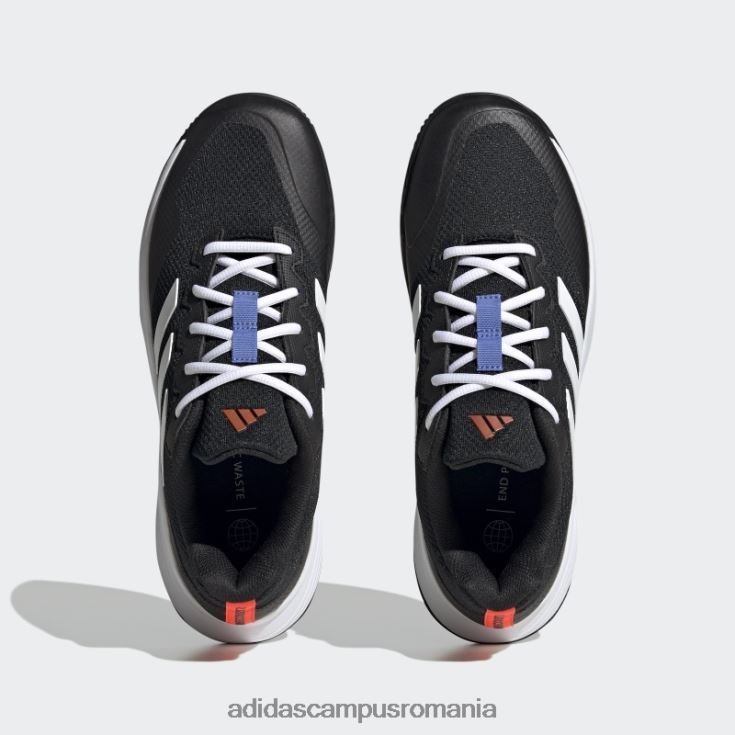 adidas campus romania pantofi de tenis gamecourt 2.0 negri unisex negru/alb/rosu J266N212434