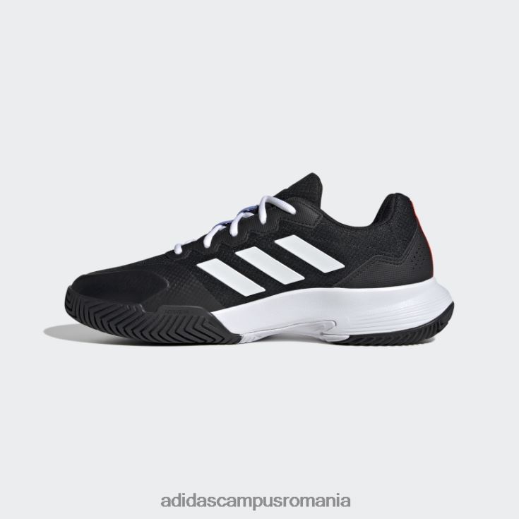 adidas campus romania pantofi de tenis gamecourt 2.0 negri unisex negru/alb/rosu J266N212434