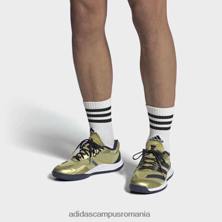 adidas campus romania pantofi adizero fastcourt aurii metalici unisex auriu metalic/albastru marin/alb J266N212791