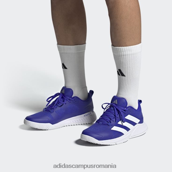 adidas campus romania pantofi pentru echipa de teren albastru bounce 2.0 unisex albastru/alb/argintiu J266N212784